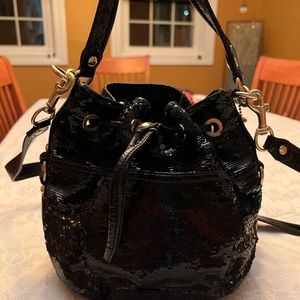 🔥FINAL SALE🔥Rare Coach Poppy sequence bag w/short strap & long strap Beautiful